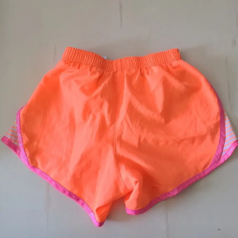 JUSTICE Neon Orange Casual Workout Sporty Shorts 12
